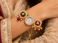Multicolor Kundan Watch Bracelet