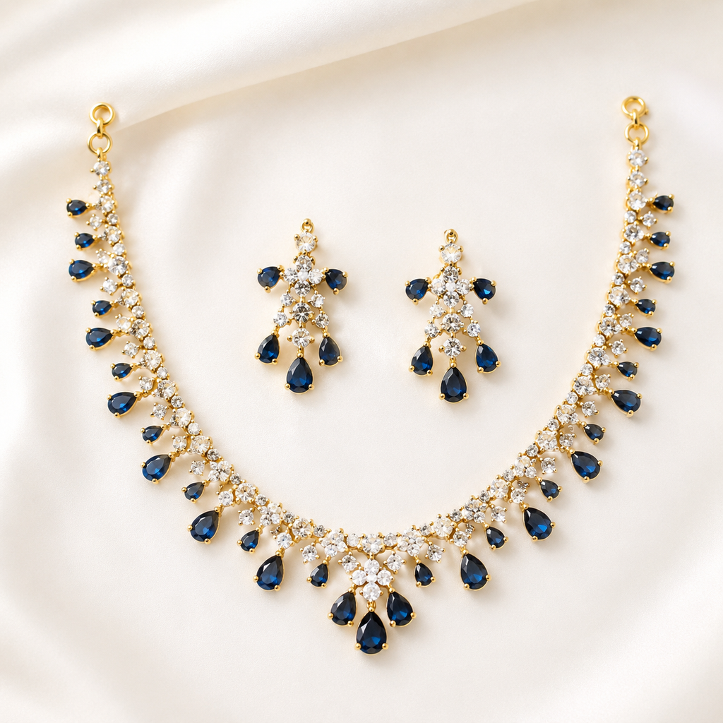 Teardrop AD Necklace Set