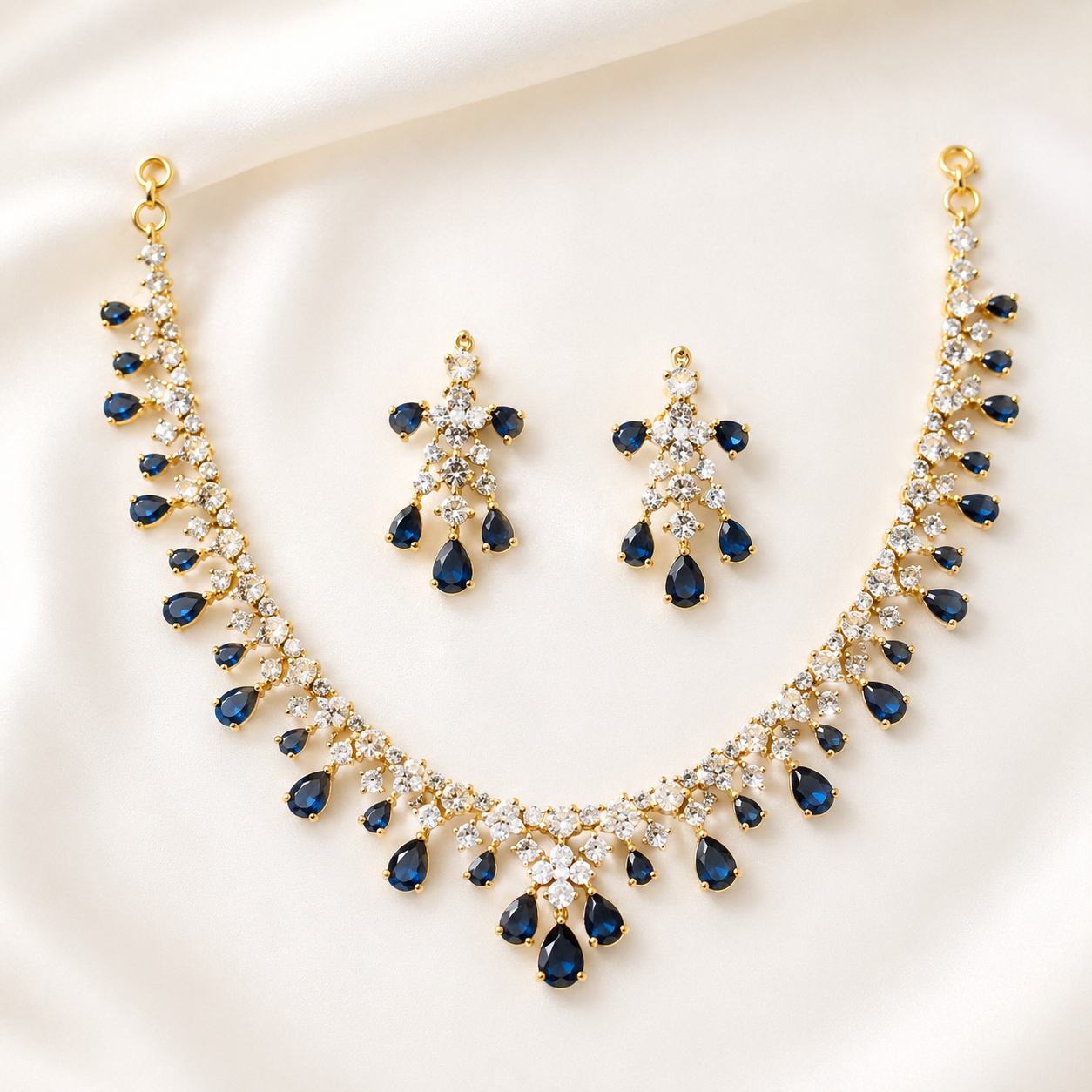 Teardrop AD Necklace Set