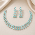 Aqua Stone Necklace Set