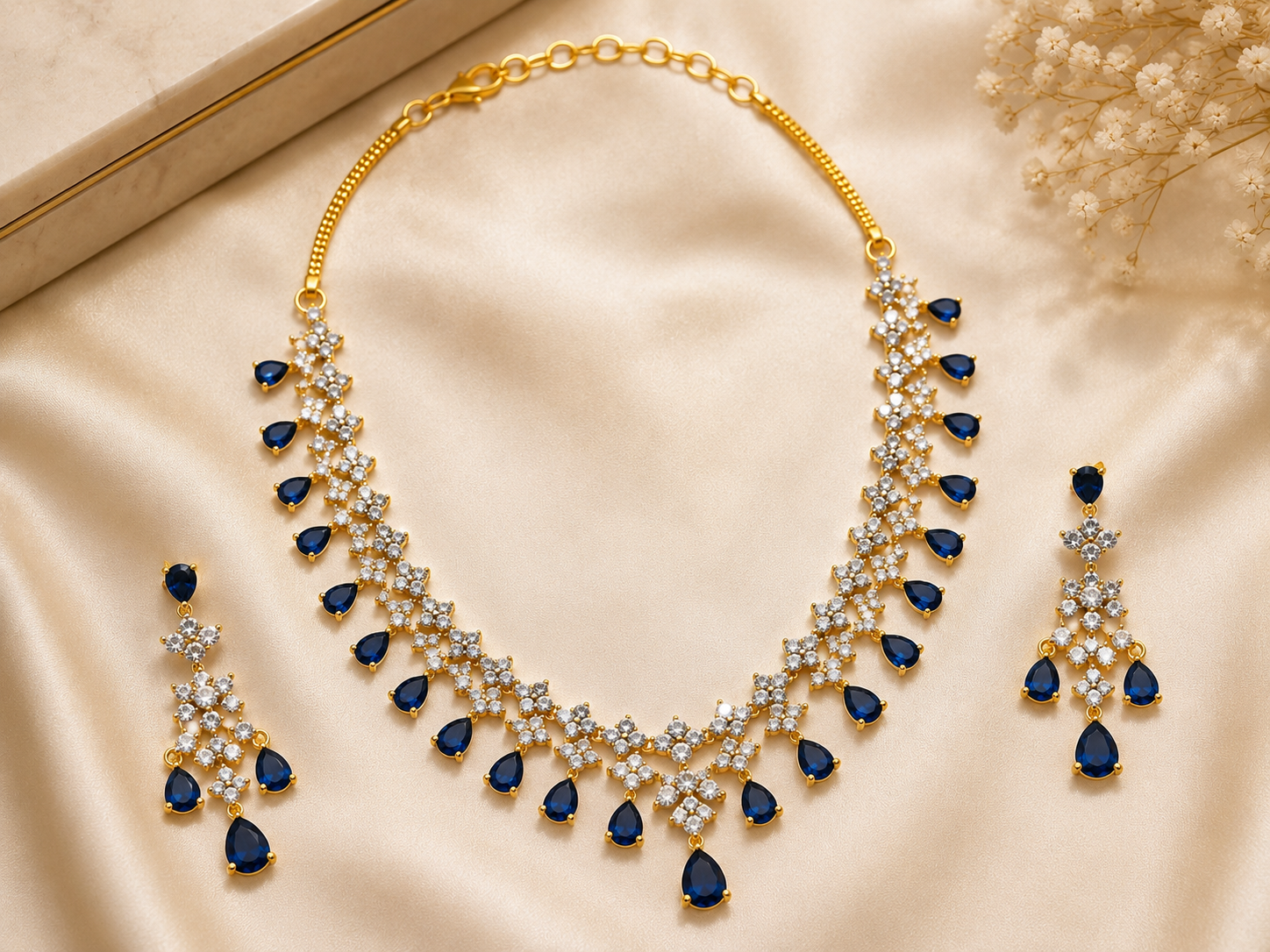 Teardrop AD Necklace Set