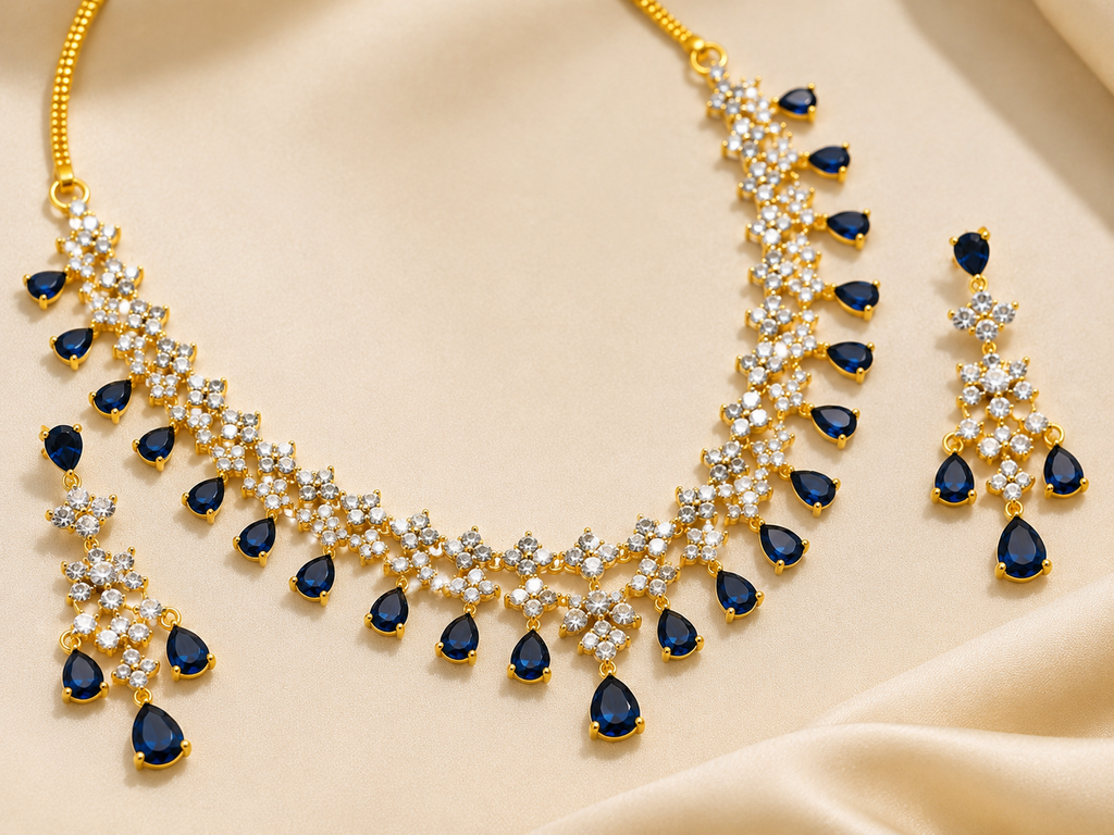 Teardrop AD Necklace Set