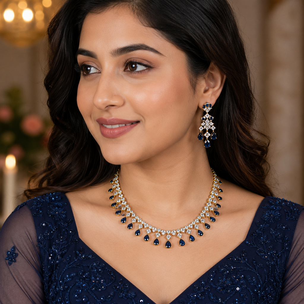 Teardrop AD Necklace Set